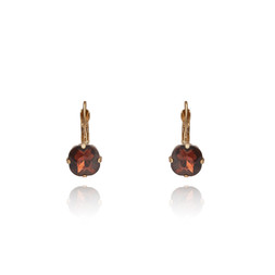 BURGUNDY CUSHION CUT EARRINGS £24 BY LOVETT & CO