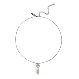 CRYSTAL AND PEARL TULIP PENDANT NECKLACE £30 BY LOVETT & CO