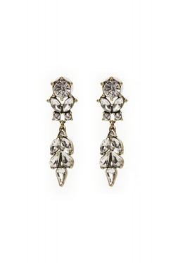 CRYSTAL ANTIQUE TEAR DROP EARRINGS £32 BY LOVETT & CO