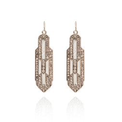 Empire States Deco Drop Earrings £45 by Lovett and Co