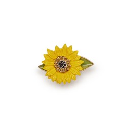 ENAMEL SUNFLOWER BROOCH £22 BY LOVETT & CO