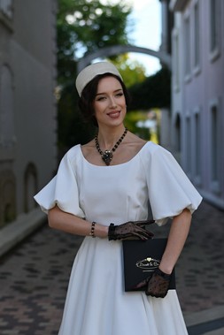 Jet Miriam Haskell style necklace £59 by Lovett & Co