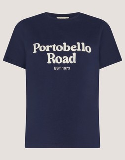 Portobello Road Slogan T-Shirt Blue