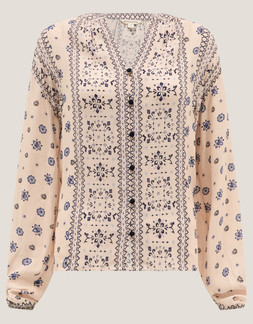 Bonny Print Blouse Ivory