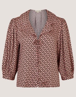 Netta Floral Print Blouse Pink