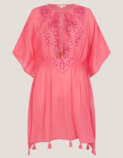 Jada Embellished Mini Kaftan Pink