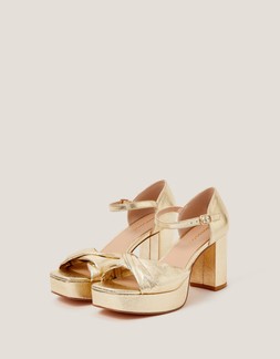 Hala Platform Heels Gold