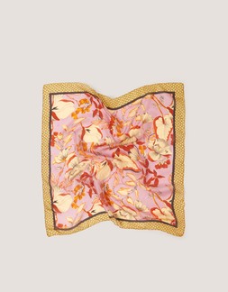 Isabella Floral Square Silk Scarf