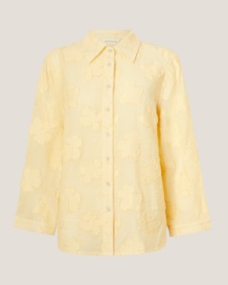 Tyra Floral Jacquard Shirt Yellow