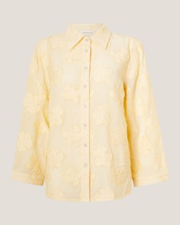 Tyra Floral Jacquard Shirt Yellow