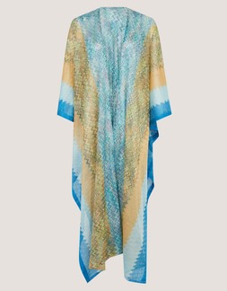Ava Knit Beach Cover Up Blue