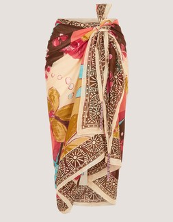 Iris Floral Print Sarong
