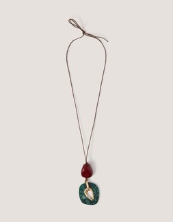 Organic Pendant Cord Necklace