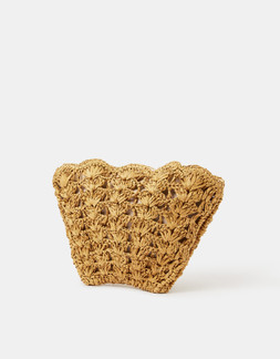 Pearl Shell Wristlet Bag