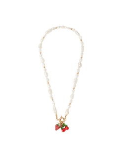 Fruit Charm Pearl Necklace
