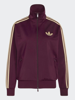 adidas Originals Womens Firebird Track Top - Maroon & Yellow €88 at Very.ie
