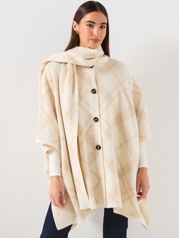 Barbour Vienna Knitted Cape - Beige €175 at Very.ie