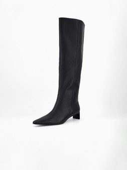 Calvin Klein Set Back Knee-High Boot With Kitten Heel €135 at Very.ie