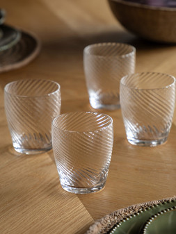Gallery Direct Swirl Tumbler Clear Pk4 €35.99 at Very.ie