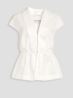 Michelle Keegan Cap Sleeve Smart Top - Cream €52 at Very.ie