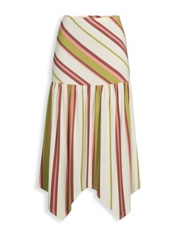 Michelle Keegan Jersey Hanky Hem Stripe Skirt - Multi €45 at Very.ie