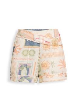 Michelle Keegan Palm Printed Belted Shorts - Print €45 at Very.ie