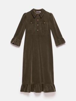 Mint Velvet Khaki Cord Midi Dress €195 @Very.ie