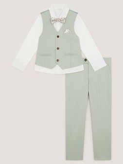 Monsoon Boys Freddie 4 Piece Suit - Light Green €100 at Very.ie
