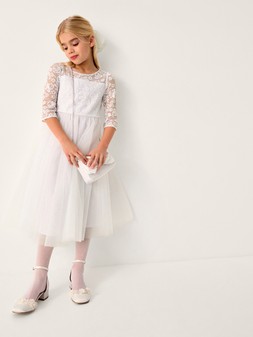 Monsoon Girls Communion Alberta Rose Dress - White €85 at Very.ie