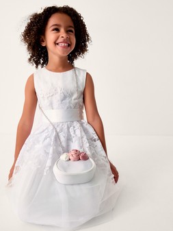 Monsoon Girls Communion Felicity Embroidered Maxi Dress - White €72 at Very.ie