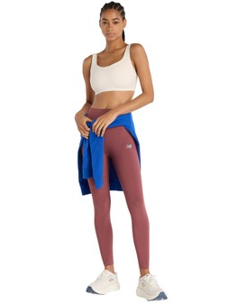 New Balance Womens Running Sleek 25Inch High Rise Tights - Burgundy €82 at Very.ie