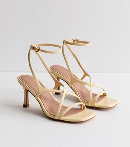 New Look Faux Leather Square Toe Stiletto Sandals €45 at Very.ie