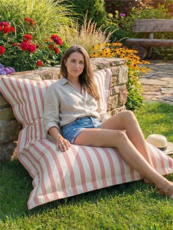 rucomfy Indoor Outdoor Striped Giant Squarbie Adult Beanbag €144.99 at Very.ie