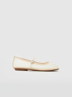 Schuh Youth Lucky Mesh Ballerina - White From €30 at Very.ie