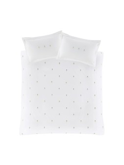 Sophie Allport Embriodered Sunflowers 100% Cotton White Quilt Set Double from €129 at Very.ie
