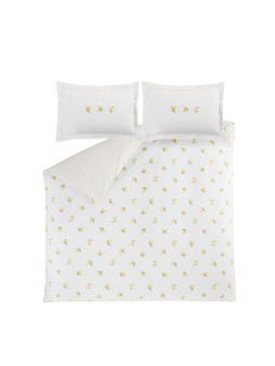 Sophie Allport Lemons 100% Cotton White Yellow Quilt Set Double from €105 at Very.ie