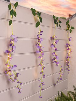 Streetwize Set of 6 Solar 60 LED Wisteria Outdoor Lights €26.99 at Very.ie