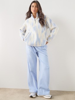 Sweaty Betty Womens Training Plush Half Zip Fleece Top - Blue €160 at Very.ie