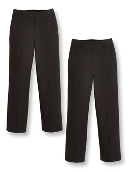 The Very Collection Boys 2 Pack Pull On School Trousers - Black €15 at Very.ie (2)