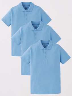 The Very Collection Boys 3 Pack Polo Top - Blue €11 at Very.ie
