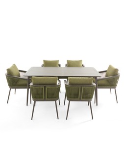 The Very Collection Calvi 6 seater Dining Table and Chair Set €1925 at Very.ie