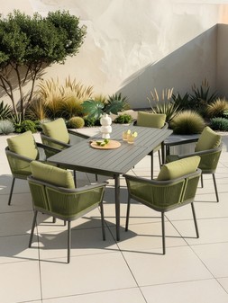 The Very Collection Calvi 6-Seater Dining Table and Chair Set €1919 at Very.ie