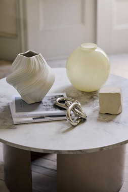 The Very Collection Coffee Table €349,Vases from €37.99,Chain Ornament €69.99 at Very.ie