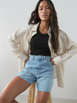 The Very Collection Denim Bermuda Shorts €35 at Very.ie