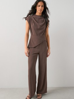 The Very Collection Drape Front Asymmetric Jumpsuit €58 at Very.ie