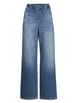 The Very Collection Drawcord Wide Leg Jeans -Mid Wash €45 at Very.ie