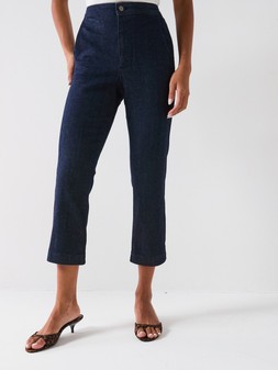 The Very Collection Fitted Capri Jeans - Dark Wash €32 at Very.ie