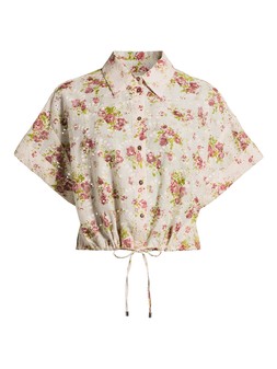 The Very Collection Floral Broderie Crop Shirt €38 at Very.ie