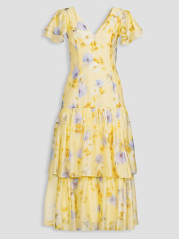 The Very Collection Floral Ruffle Tiered Midi Dress €88 at Very.ie