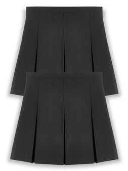 The Very Collection Girls 2 Pack Classic Pleated School Skirts - Plus Size (Black) €14 at Very.ie